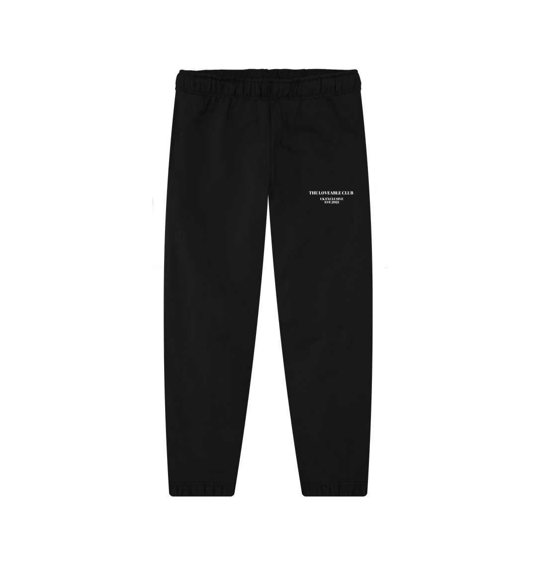 Black Printed Womens Joggers