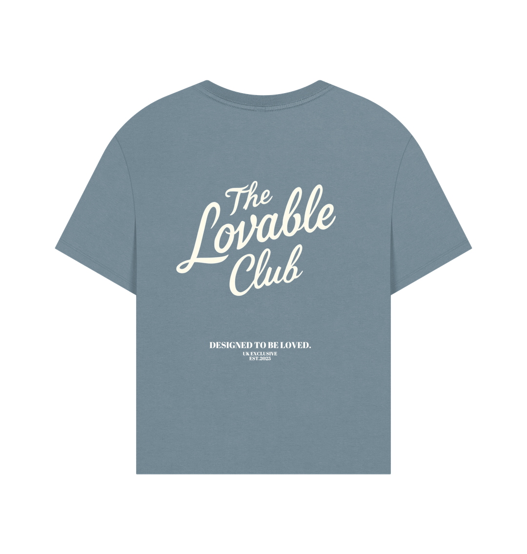 Stone Blue Printed T-shirt