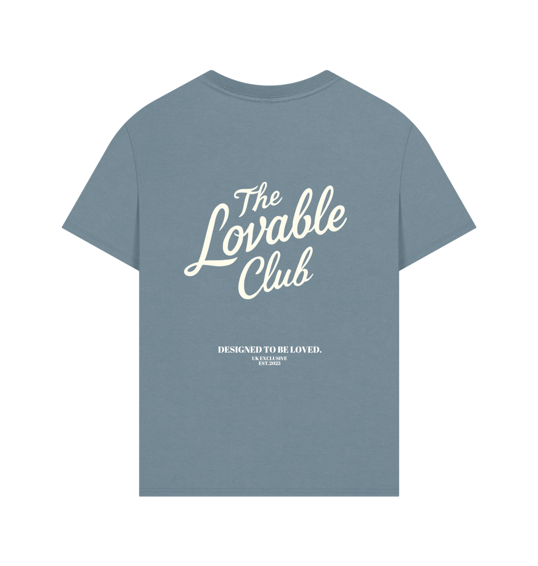 Stone Blue Printed T-shirt