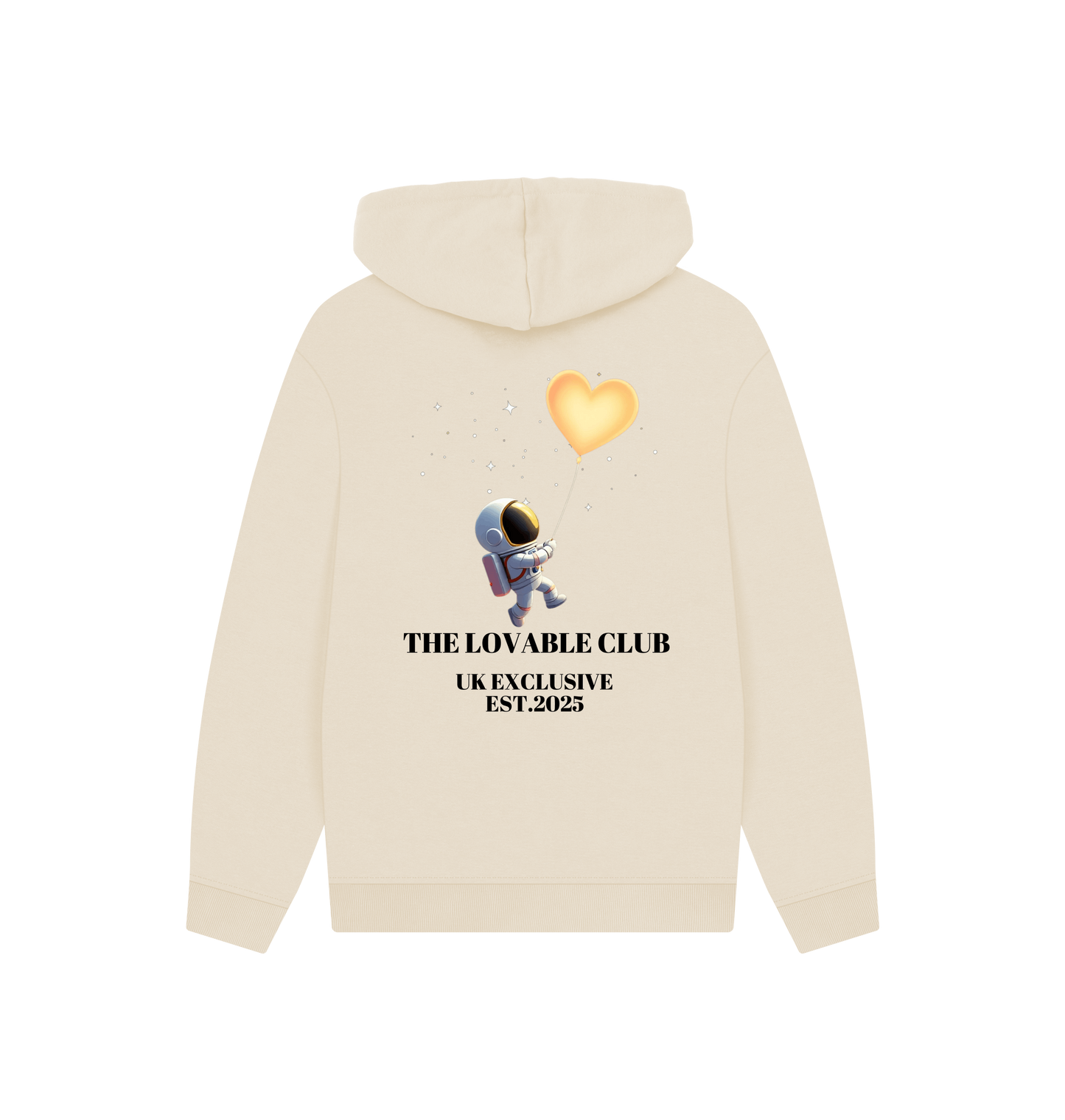 Oat Printed Hoody Back