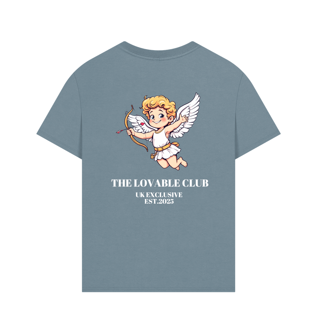 Stone Blue Printed T-shirt