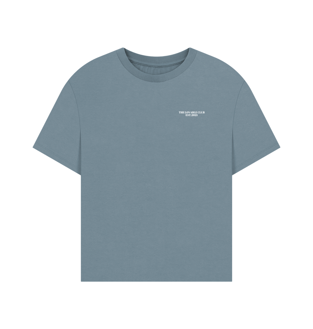 Stone Blue Printed T-shirt