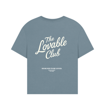 Stone Blue Printed T-shirt