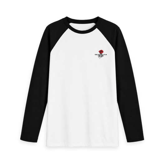 Black-White Printed Baseball T-shirt Front