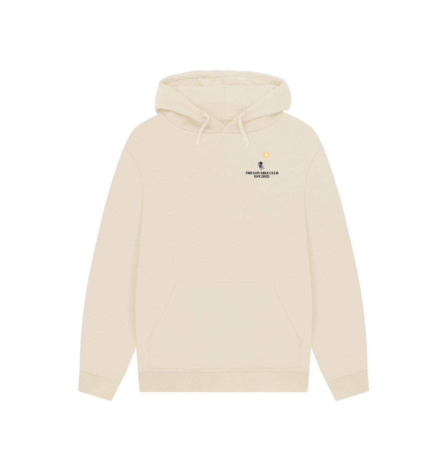 Oat Printed Hoody Front