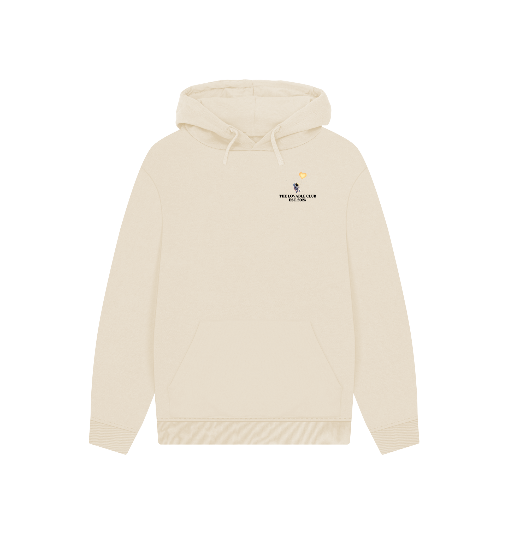 Oat Printed Hoody Front