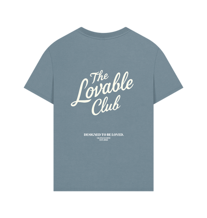 Stone Blue Printed T-shirt