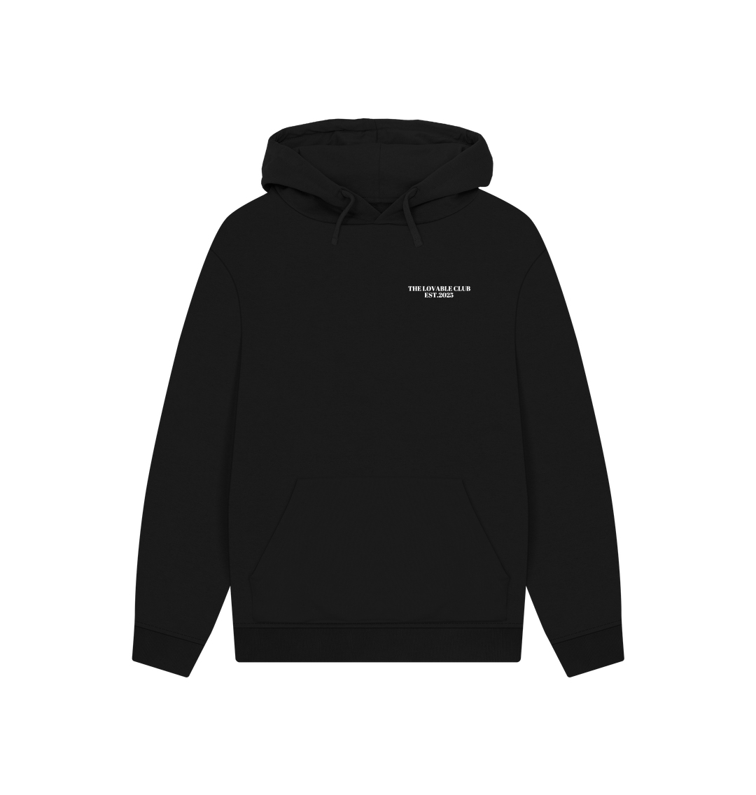 Black Printed Hoody