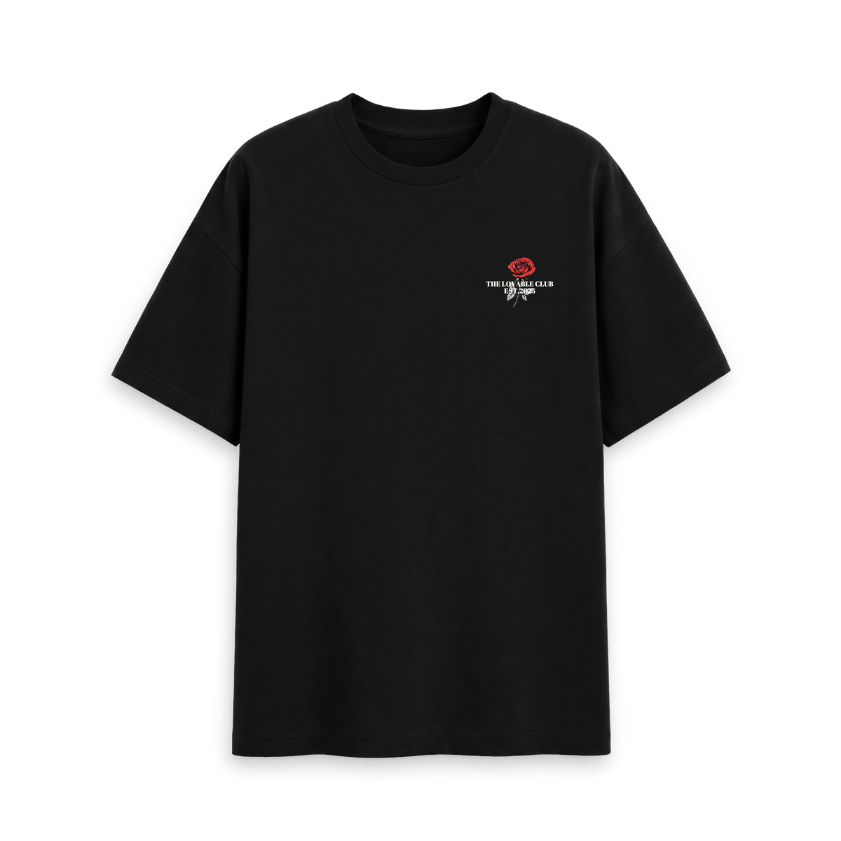 Black Printed T-shirt Front