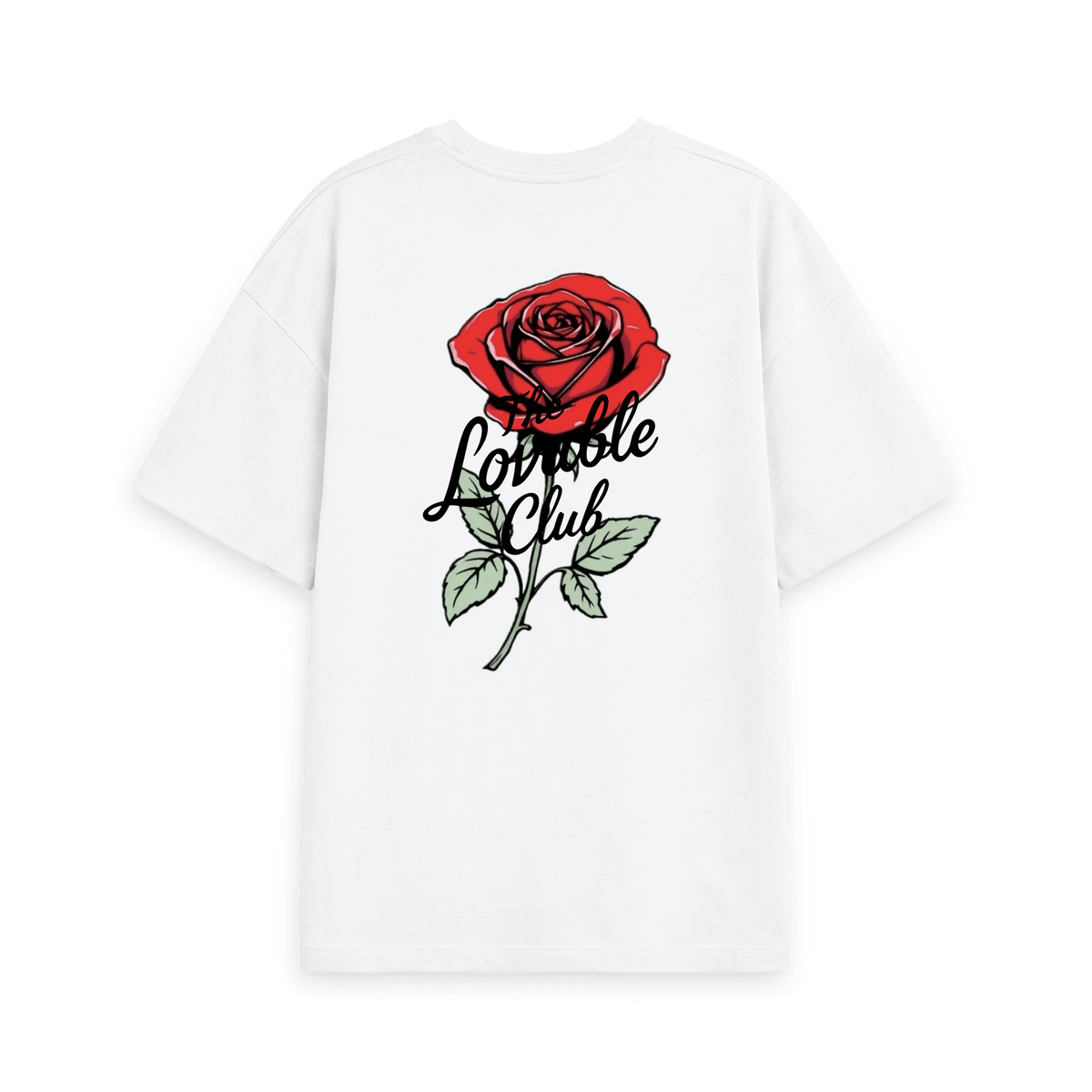 White Printed T-shirt Back