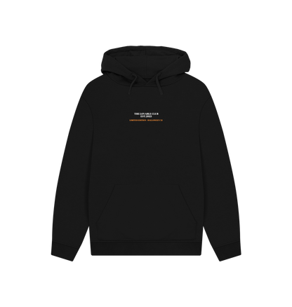 Black Printed Hoody Front