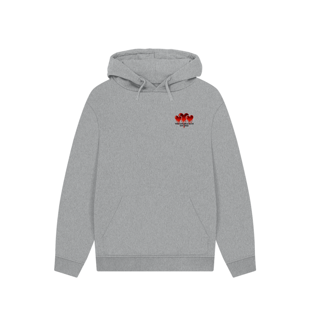 Athletic Grey Printed Hoody Front