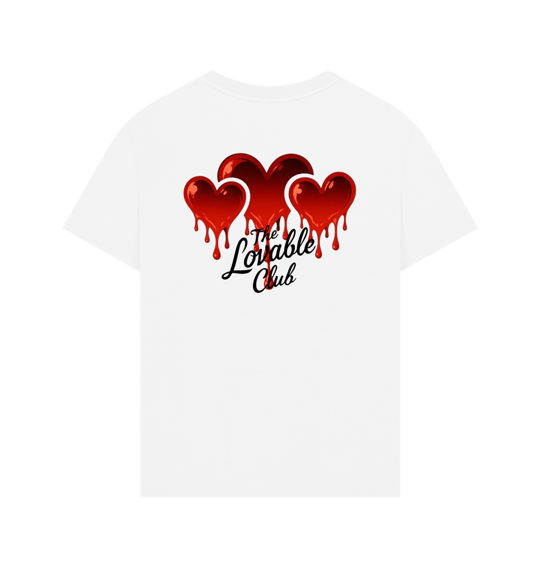 White Printed T-shirt Back