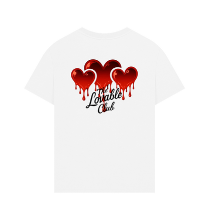 White Printed T-shirt Back