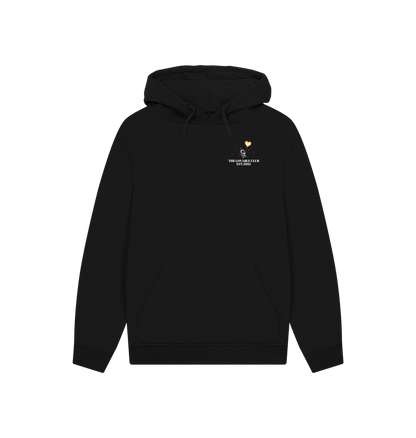 Black Printed Hoody Front