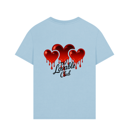 Milky Blue Printed T-shirt Back