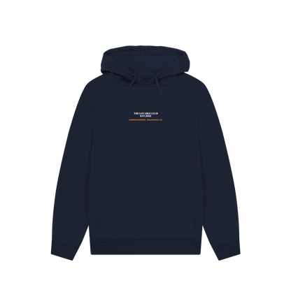 Navy Printed Hoody Front