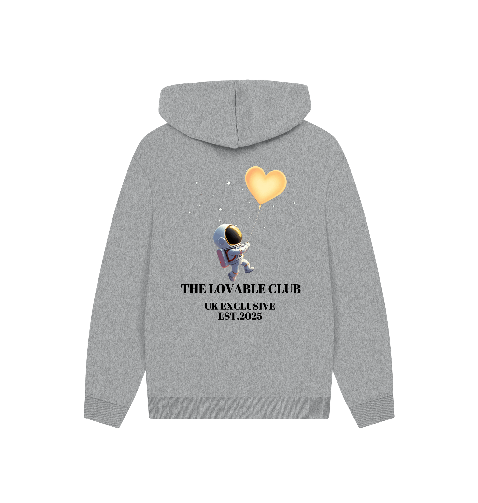 Athletic Grey Printed Hoody Back