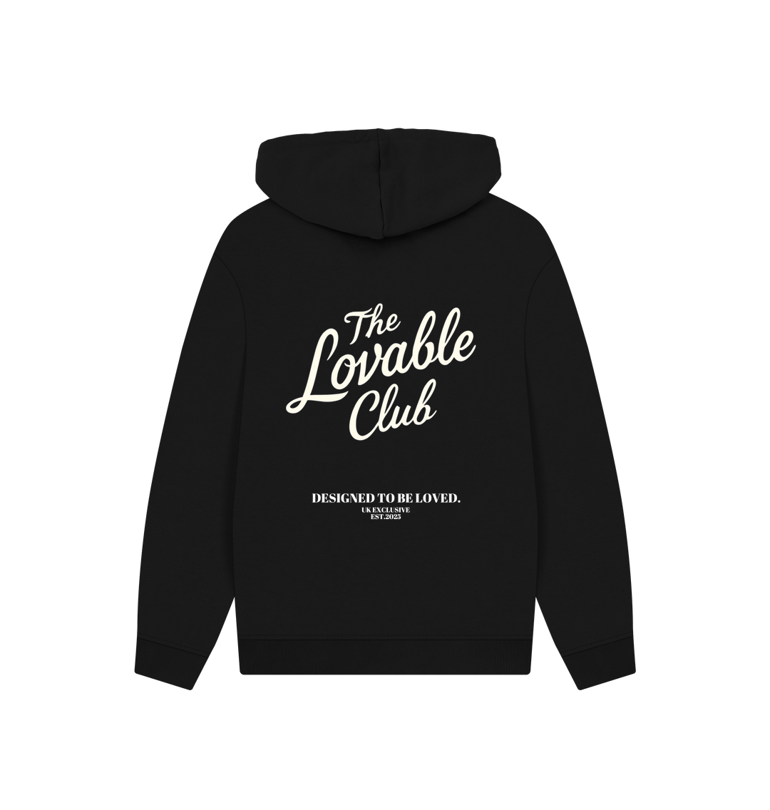 Black Printed Hoody