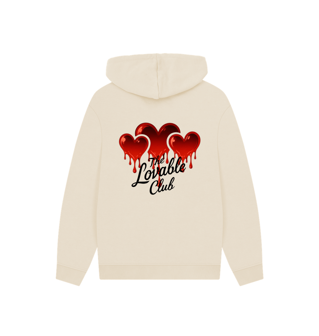 Oat Printed Hoody Back