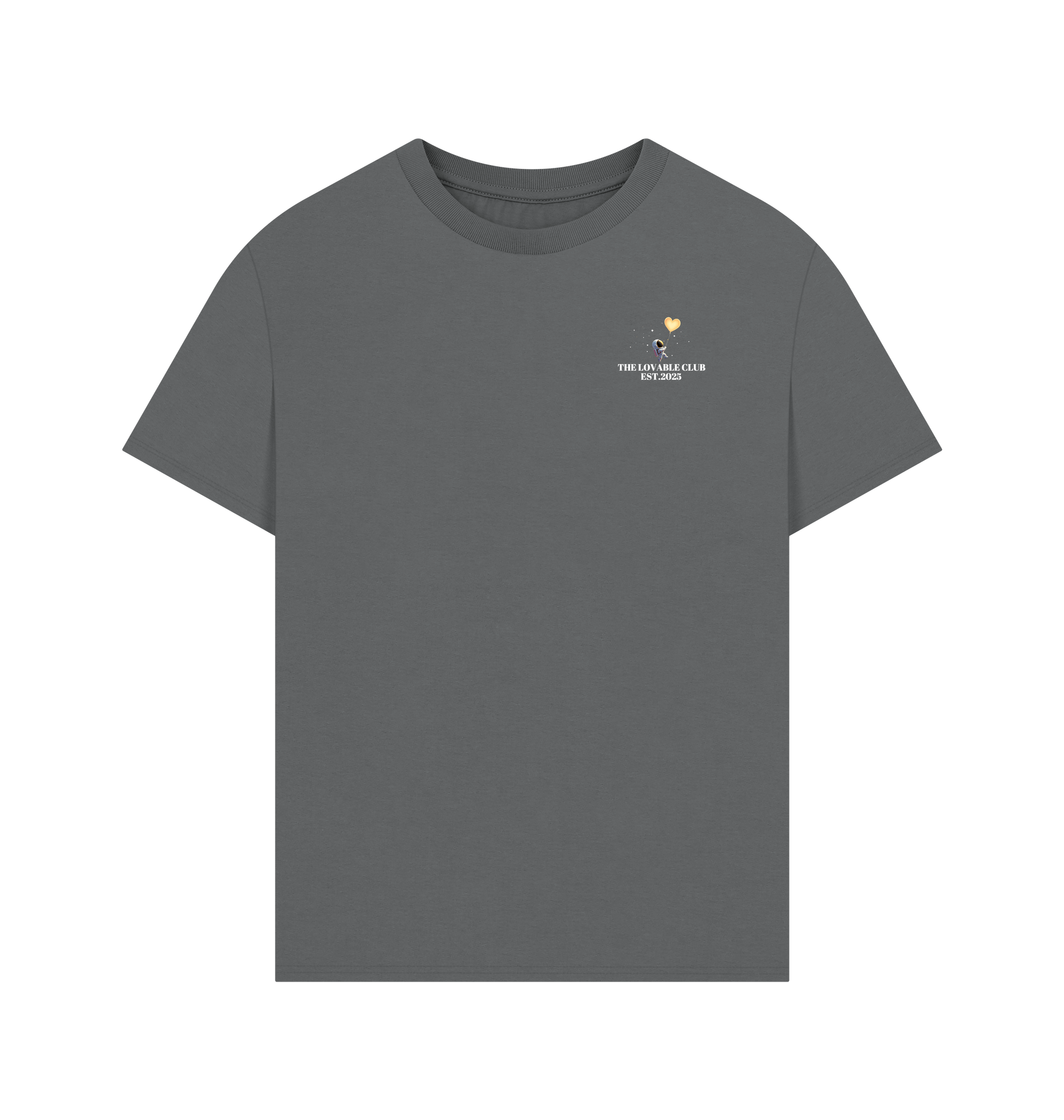 Slate Grey Printed T-shirt Front