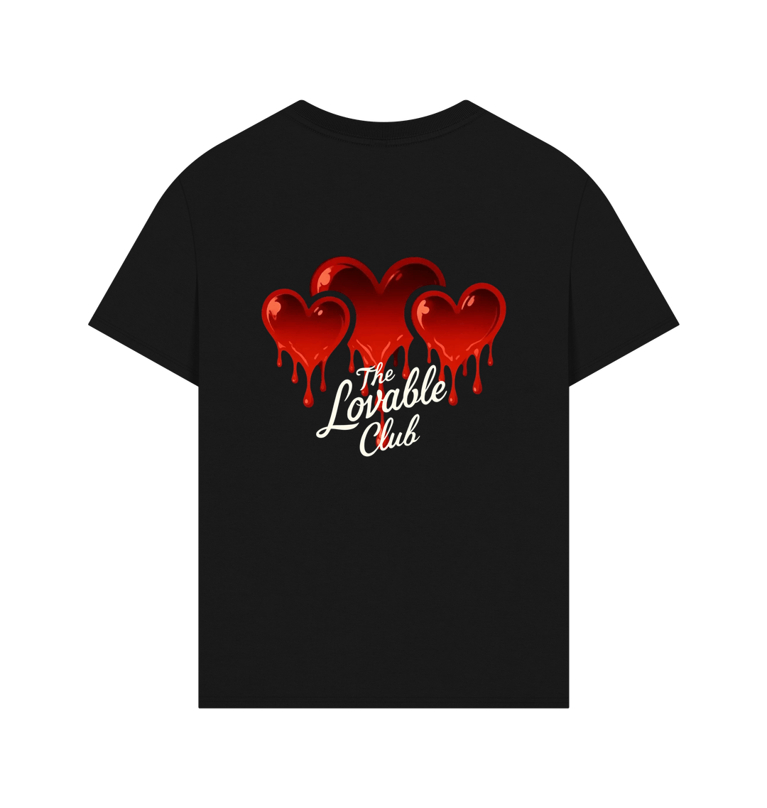 Black Printed T-shirt Back