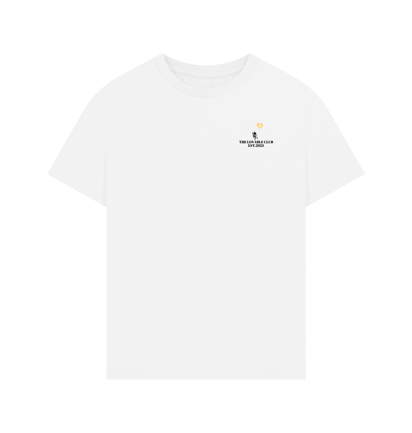 White Printed T-shirt Front