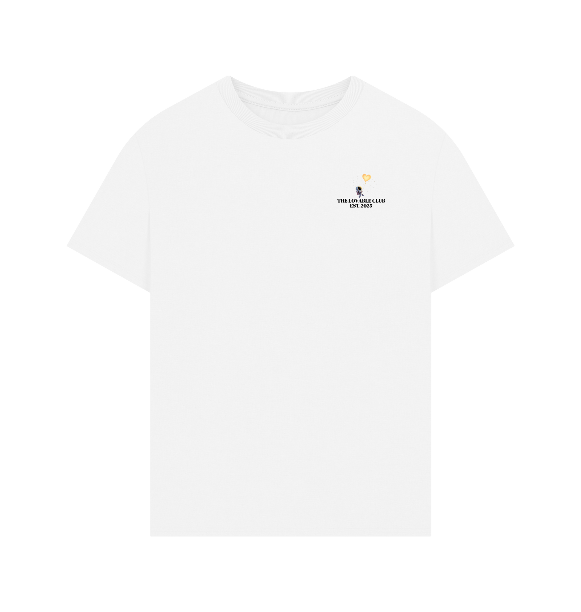 White Printed T-shirt Front