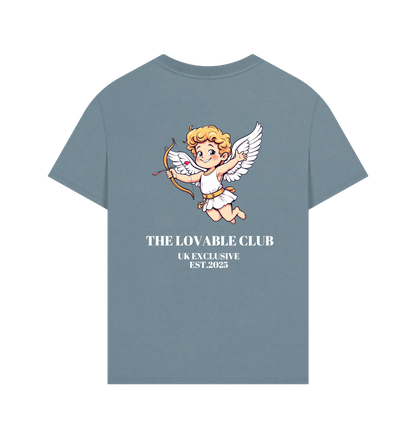 Stone Blue Printed T-shirt