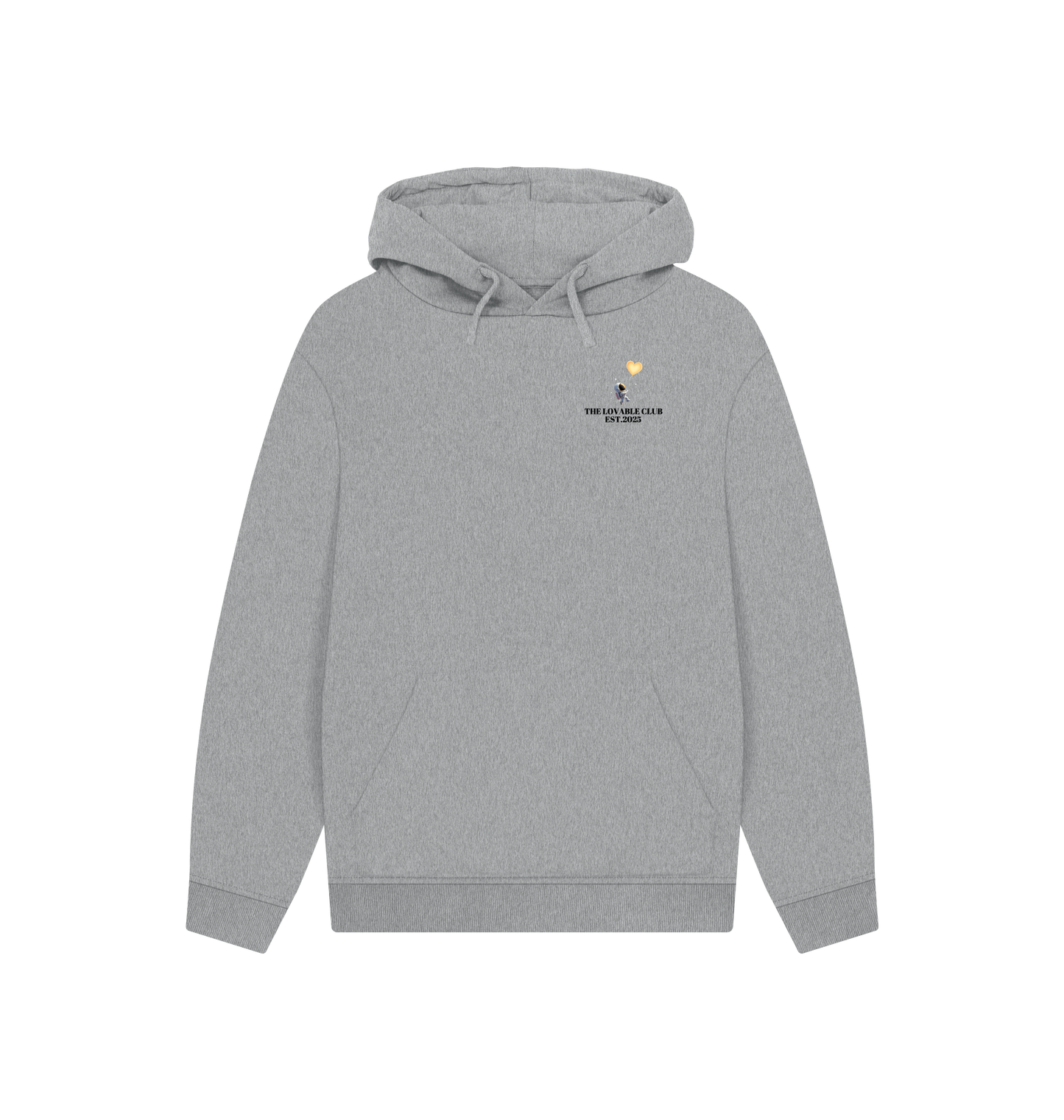 Athletic Grey Printed Hoody Front