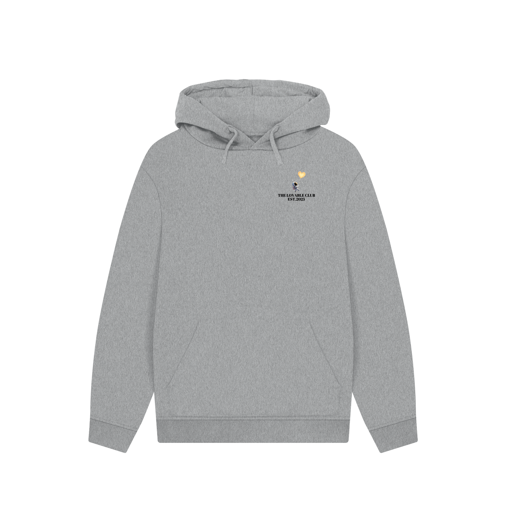 Athletic Grey Printed Hoody Front