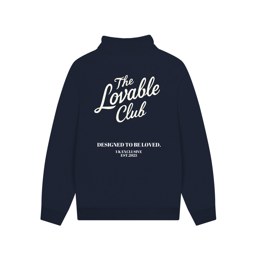 Navy Printed Sweater