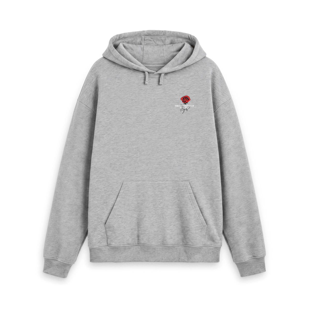 Athletic Grey Printed Hoody Front