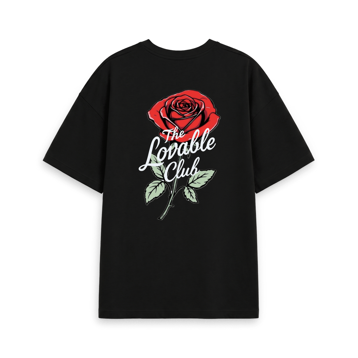 Black Printed T-shirt Back