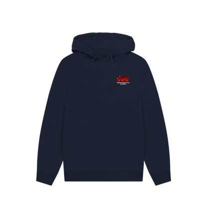 Navy Printed Hoody Front